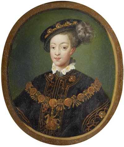 Edward VI 1537-1553, anglický král, 16. století od Isaac Oliver