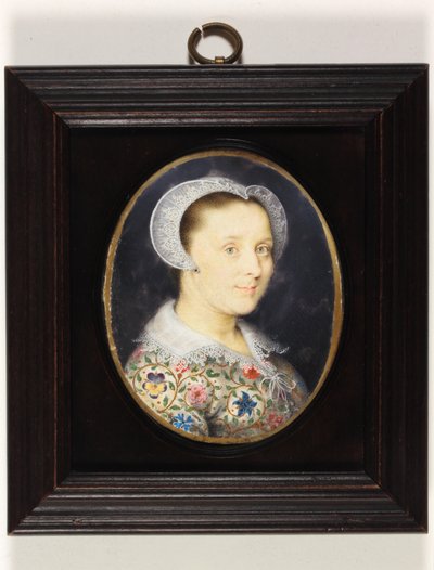 Elizabeth Harding, paní Isaac Oliver (akvarel na pergamenu) od Isaac Oliver