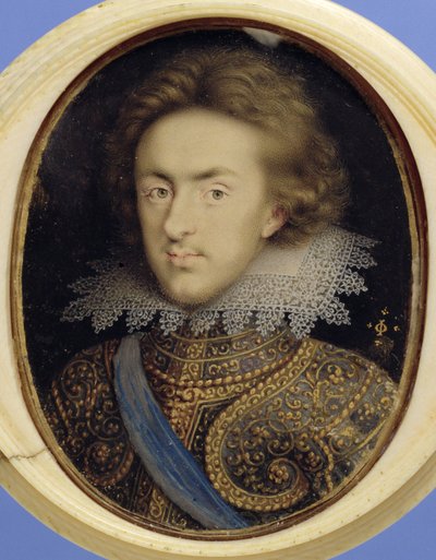 Miniaturní portrét Jindřicha (1594-1612), prince z Walesu (akvarel na pergamenu) od Isaac Oliver