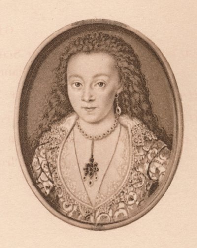 Portrét - Arabella Stewart, 16. století, 1904 od Isaac Oliver I