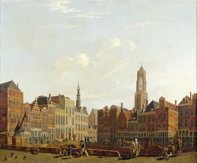 Utrechtský radniční most s okolím, 1779 od Isaac Ouwater