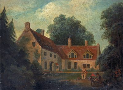 Rodiště Horatia Nelsona (1758-1805) v Burnham Thorpe v Anglii, kde byl jeho otec, reverend Edmund Nelson (1722-1802), farářem a kde Horatio Nelson žil se svou ženou, když byl nezaměstnaným kapitánem. od Isaac Pocock