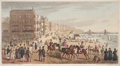 Postavy na Steyne, Brighton, z anglického špióna vydaného v roce 1824 od Isaac Robert Cruikshank