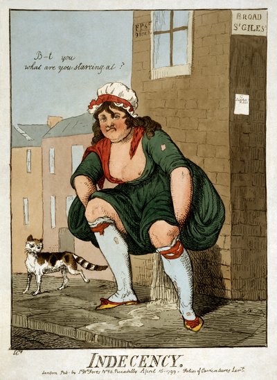 Neslušnost, 1799. od Isaac Robert Cruikshank