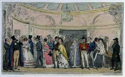 Odchod z opery, hospoda. od C. Smith od Isaac Robert Cruikshank