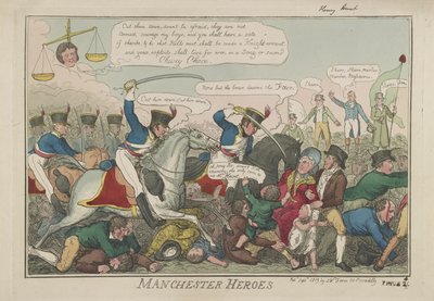 Manchester Heroes, 1819 od Isaac Robert Cruikshank
