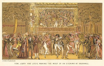 Tom, Jerry a Logic, jak maximálně využít večer ve Vauxhallu od Isaac, Robert and George Cruikshank