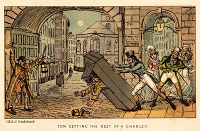 Tom dostává to nejlepší z Charleyho od Isaac, Robert and George Cruikshank