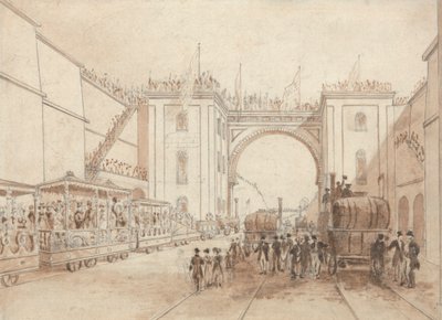 Otevření Liverpool a Manchester Railway od Isaac Shaw