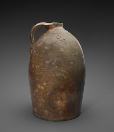 Džbán, c. 1873-1882 (solně glazovaná kamenina) od Isaac Suttles Pottery