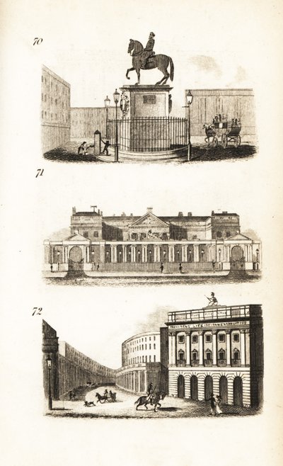 Charing Cross, Carlton House and the Quadrant, Regent Street od Isaac Taylor