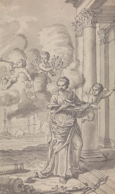 Frontispis pro Town and Country Magazine, pro Vol. III pro 1771, č. 1 od Isaac Taylor