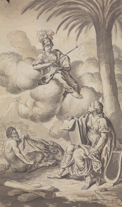 Town and Country Magazine - Frontispiece pro Vol. IV, 1772 od Isaac Taylor
