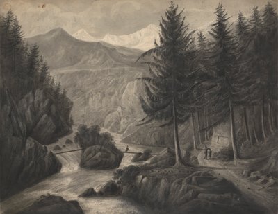Na Zwcilutzen - Nedaleko Interlakenu / Kanton Bern / Jungfrau v dálce od Isaac Weld