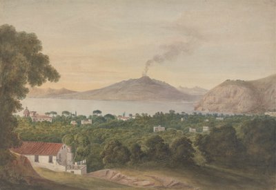 Vesuv přes Neapolský záliv od Isaac Weld