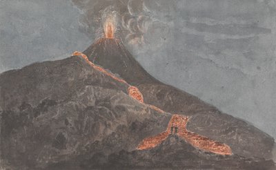 Vesuv v erupci od Isaac Weld