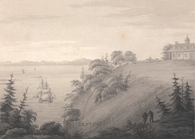 Pohled na Mount Vernon, sídlo generála Washingtona od Isaac Weld