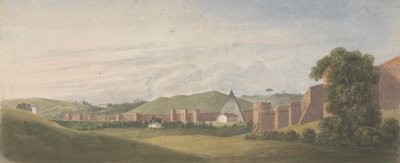 Římské hradby: Aureliánská zeď s Cestiovou pyramidou od Isaac Weld