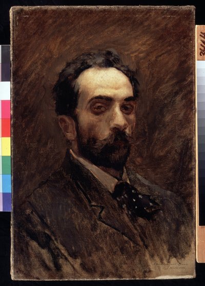 Autoportrét. Obraz Isaaca Iljiče Levitana (1860-1900). olej na plátně, konec 1890. Ruské umění, portrét 19. stol. Státní Treťjakovská galerie, Moskva. od Isaak Ilyich Levitan