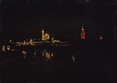 Osvětlení moskevského Kremlu, 1896 od Isaak Ilyich Levitan