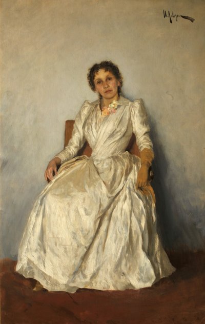 Portrét Sofie Kuvshinnikova 1847-1907, 1888. od Isaak Ilyich Levitan