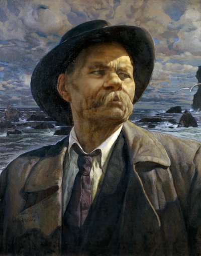 Portrét autora Maxima Gorkého 1868-1939, 1936 od Isaak Israilevich Brodsky