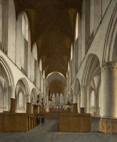 Interiér Saint Bavo, Haarlem, 1680. od Isaak van Nickele