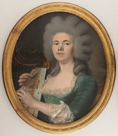 Muotokuvan oletetaan olevan Rosalie Dugazon (1755-1821), laulaja (öljy kankaalle) od Isabelle Pinson
