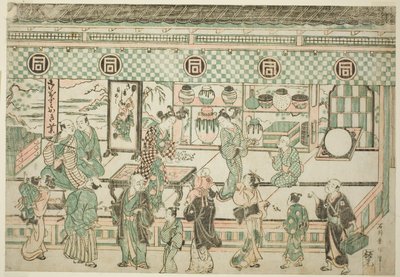Obchod Sanogawa Ichimatsu od Ishikawa Toyonobu