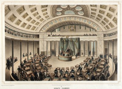 Washington - Senátní komora od Isidore Laurent Deroy