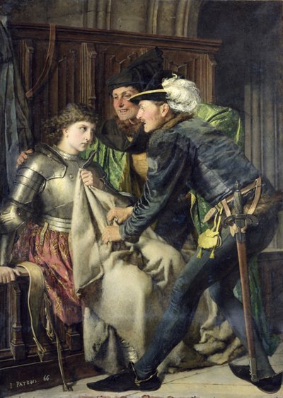 Johanka z Arku (1412-31) uražena ve vězení, 1866 od Isidore Patrois
