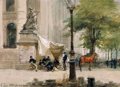 Tábořiště na Place de la Boure, 4. června od Isidore Pils