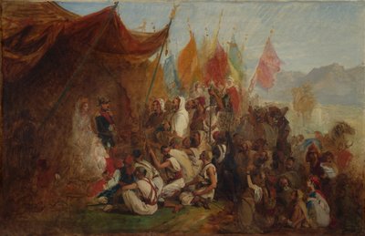 Náčrt pro přijetí císaře Napoleona III. a císařovny Eugénie..., 1860, ca. 1862-67. od Isidore Pils