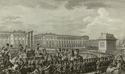 Poprava Ludvíka XVI od Isidore Stanislas Helman