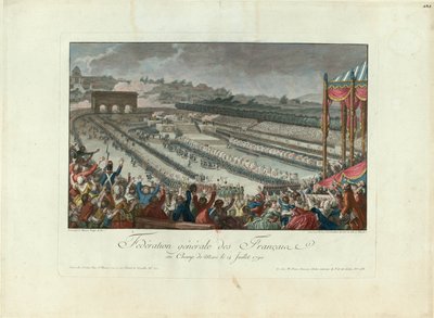 Festival federace na Champ de Mars dne 14. července 1790, 1790. od Isidore Stanislas Helman