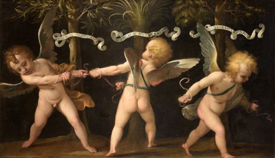 Alegorie s okřídlenými cherubíny, c. 1635. od Isidoro Bianchi