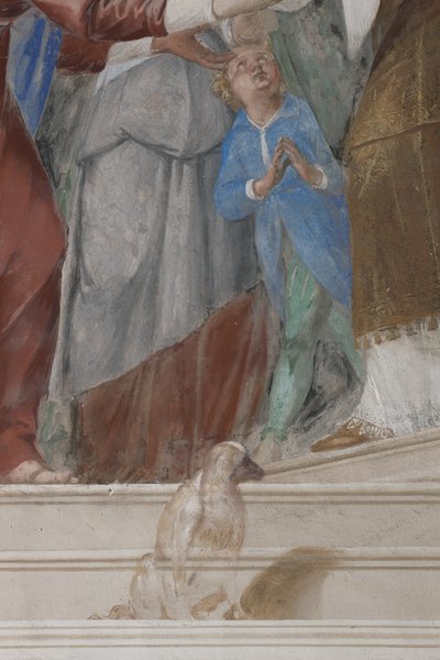 Dítě, detail z představení Ježíše v chrámu, 1623-34 od Isidoro Bianchi