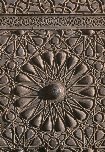 Dveře medresy sultána al-Zahira Barquqa, detail (dřevo) od Islamic School