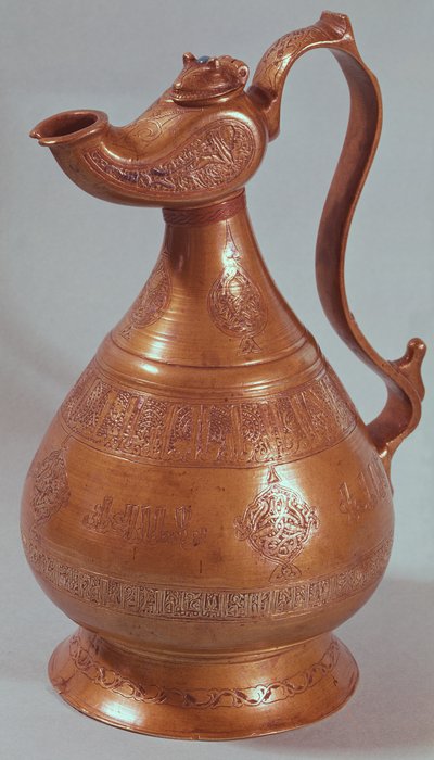 Džbán z Chorásánu, Írán, 1218 (měď) od Islamic School