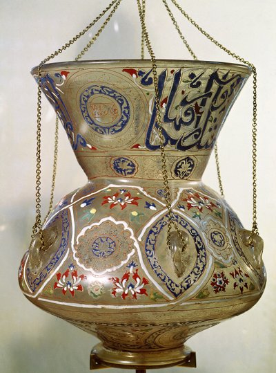 Lampa, z mešity sultána Hasana, Káhira (sklo) od Islamic School