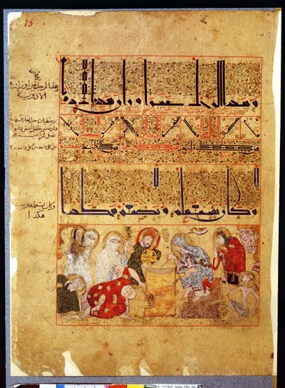 Paní Arabe 2964 fol. 15 z Pojednání o Theriacu po Galienovi, 1217 od Islamic School
