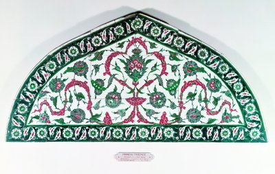 Kachlový překlad, z Istanbulu, Turecko (fajáns) od Islamic School