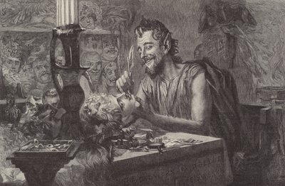 Der Teufel Schafft Masken od Ismael after Gentz