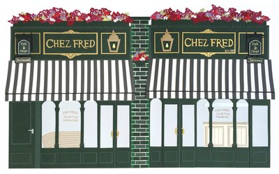 Chez Fred, 2016 papír od Isobel Barber