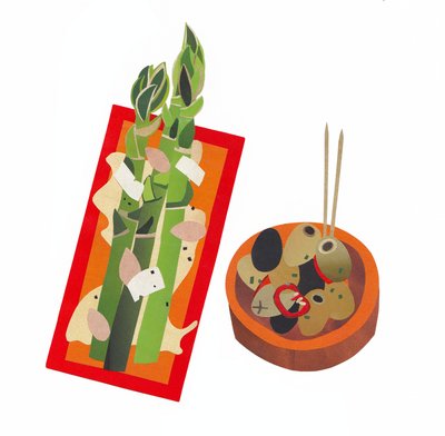 Tapas, 2016 papír od Isobel Barber