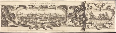 Obležení La Rochelle [deska 16 z 16; sada obsahuje 1952.8.97-112] od Israel Henriet or Abraham Bosse after Jacques Callot