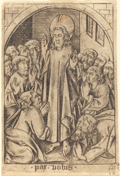 Kristus se zjevuje učedníkům, c. 1465. od Israhel van Meckenem