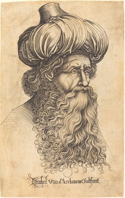 Hlava starého muže, c. 14801490. od Israhel van Meckenem