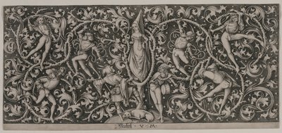 Ornament s tancem milenců. od Israhel van Meckenem