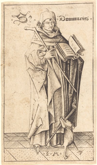 Svatý Dominik od Israhel van Meckenem